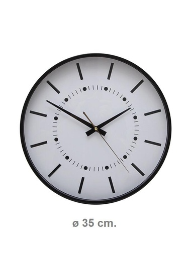 [141415] RELOJ PARED BLANCO 35  CM RL3024