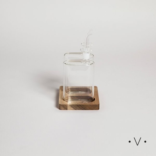 [4113063] SET DE ACEITERA Y VINAGRERA RECTANGULARES 200 ML VASSA HOME 