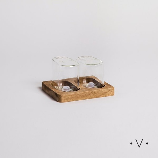 [4113065] SET DE SALERO Y PIMENTERO OVALADOS 150 ML VASSA HOME