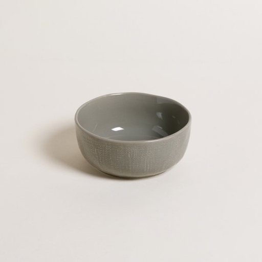[4113204] BOWL SET X 6 KHADI GREY 800 ML