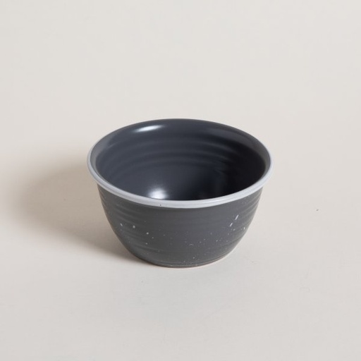 [4113231] BOWL SET X 6 GRANITO NEGRO CON BORDE BLANCO 16 CM