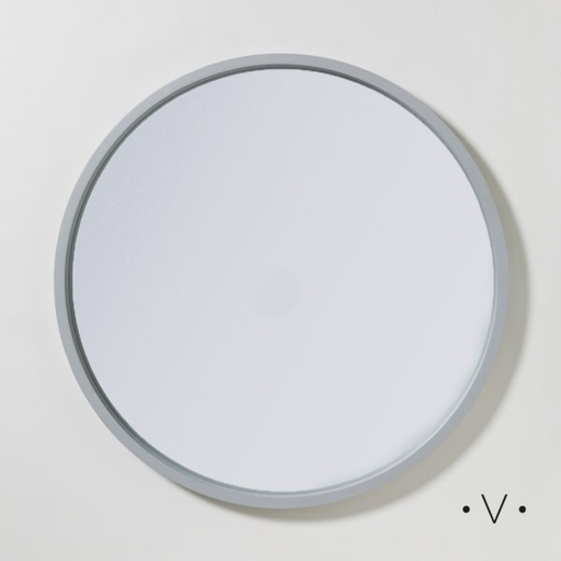 [4113415] ESPEJO REDONDO GRANDE GREY WOOD 80 CM VASSA HOME