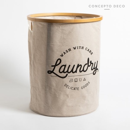 [165176] CESTO LAUNDRY DELICATE REDONDO CRUDO 47X38DIAM