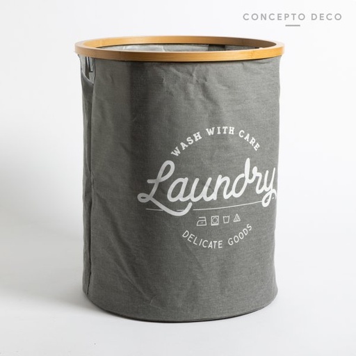 [165180] CESTO LAUNDRY DELICATE REDONDO GRIS 47X38DIAM