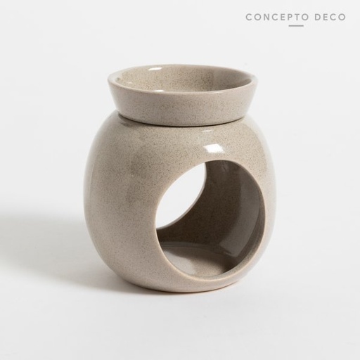 [165248] HORNO DIFUSOR CÉRAMICA GRIS 13X9CM