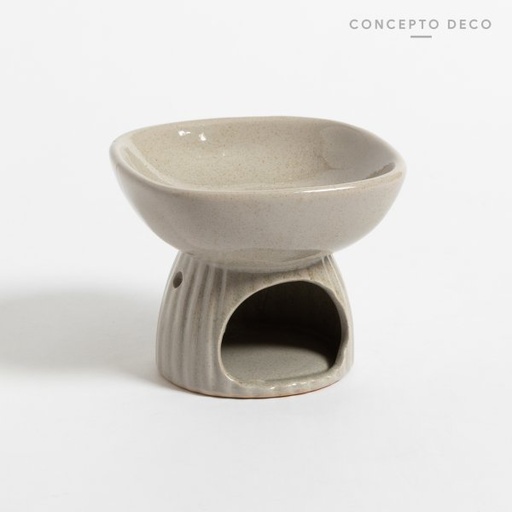 [165270] HORNO DIFUSOR CÉRAMICA GRIS 10X12CM