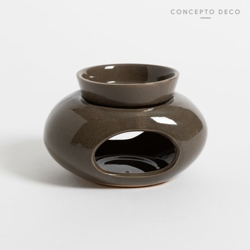[165274] HORNO DIFUSOR CÉRAMICA VERDE MUSGO 11X9CM