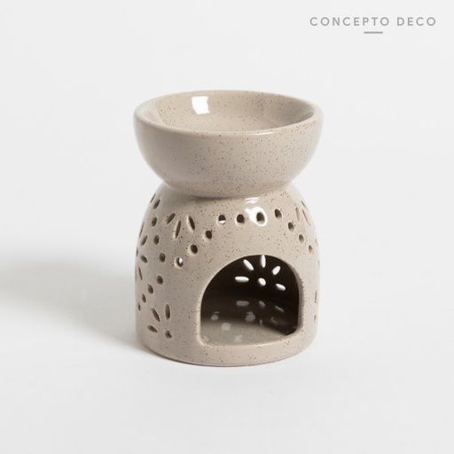 [165281] HORNO DIFUSOR A CÉRAMICA GRIS 12X9CM