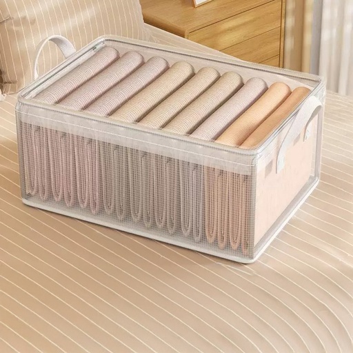 [2561572] CAJA ORGANIZADORA TRANSLÚCIDA 47 X 28 X 20 CM PVC