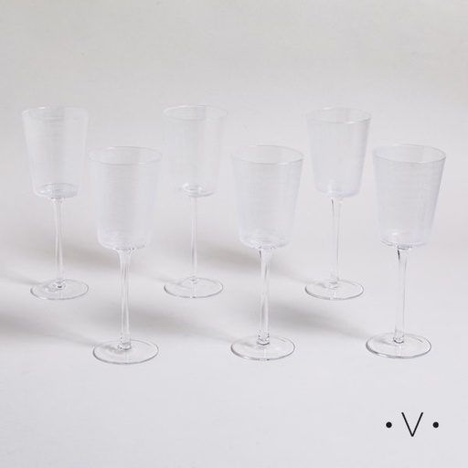 [4113554] SET X 6 COPAS VITTORIA 250 ML VASSA HOME