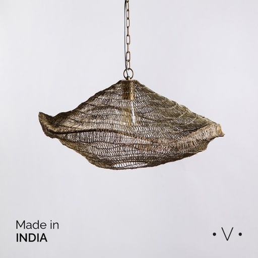 [4113568] LAMPARA COLGANTE MADHUR BRASS ANTIQUE 27,5 X 60 CM VASSA HOME