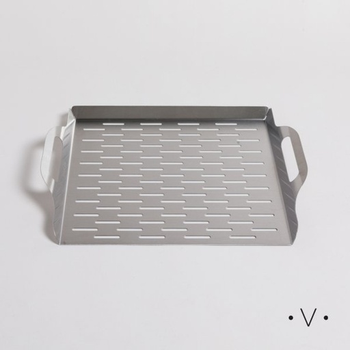 [4113573] BANDEJA PARA PARRILLA DE ACERO INOXIDABLE 37X30 CM VASSA HOME