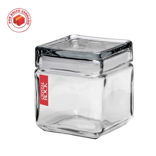 [140253] FRASCO VIDRIO CUADRADO CHICO 10 x 10 x 15