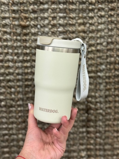[401050] VASO DOBLE PARED CERAMICA 480 CC CENIZA ACERO AISI 304 WATERDOG CLYDE