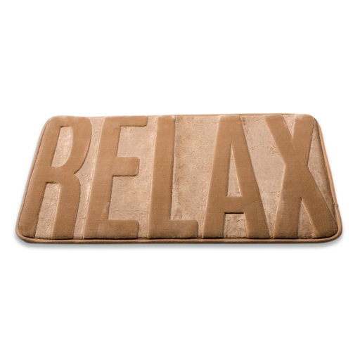 [380298] ALFOMBRA DE BAÑO MICROFIBRA 43 X 61 CM RELAX BEIGE.