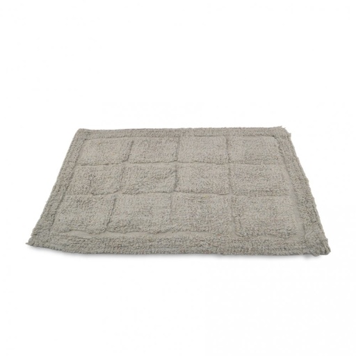[380484] ALFOMBRA DE BAÑO 40 X 60 CM CUADRILLÉ GRIS