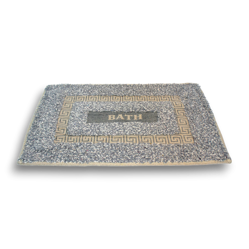 [380498] ALFOMBRA BAÑO 40 X 60 CM PELO COLOR Y BLANCO SURTIDAS