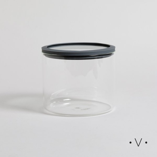 [4113832] FRASCO REDONDO CON BORDE DE SILICONA 1600 ML VASSA HOME