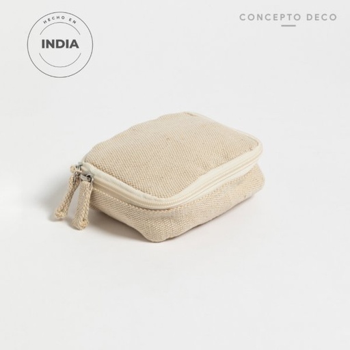 [1650449] NECESER PAMUK JUCO BEIGE "S" 12,5X10,5X5CM
