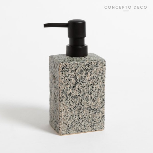 [1650346] DISPENSER GRANITO CUADRADO GRIS 18CM