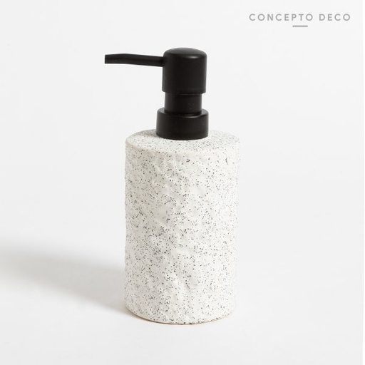 [1650358] DISPENSER GRANITO REDONDO BLANCO 18CM
