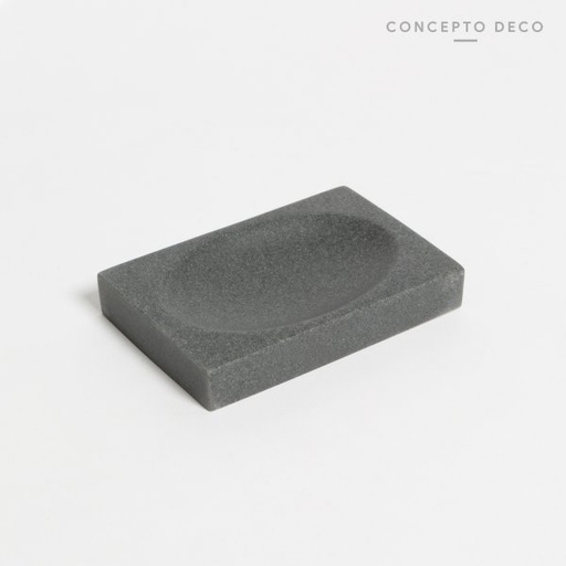[1650412] JABONERA CEMENTO GRIS CUADRADA 13CM
