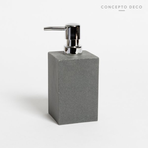 [1650395] DISPENSER CEMENTO GRIS CUADRADO 18CM