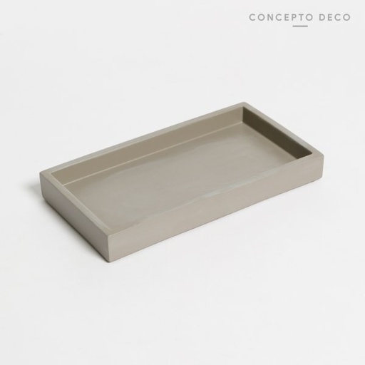 [1650383] BANDEJA CEMENTO RECT 21CM