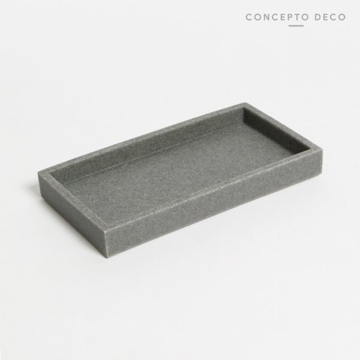 [1650415] BANDEJA CEMENTO GRIS RECT 21CM