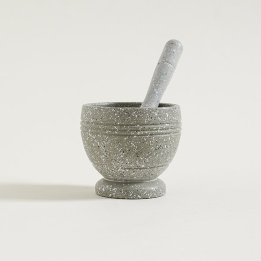 [4113966] MORTERO DE PLASTICO GRIS GRANITE 10X9CM
