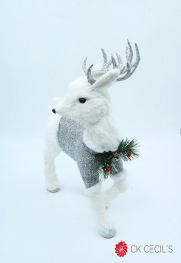 [277662] CIERVO PARADO 30 X 48 CM. WHITE