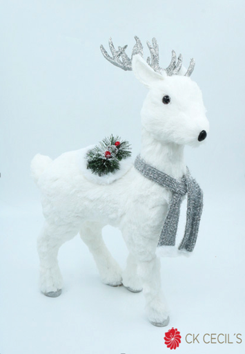 [277665] CIERVO PARADO 36 X 50 CM. WHITE