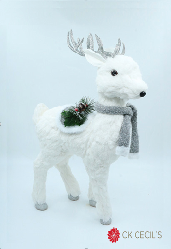 [277666] CIERVO PARADO X 38 X 65 CM. WHITE