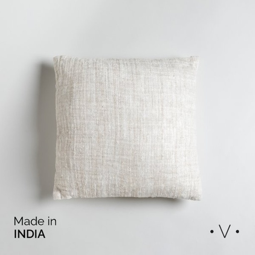 [4114633] ALMOHADÓN CUADRADO KODRA GREY 40X40 CM VASSA HOME