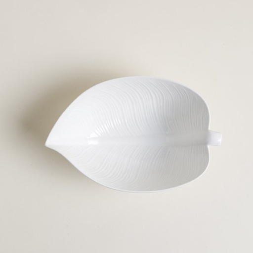 [4114140] BOWL DE PORCELANA HOJA 26X17 CM