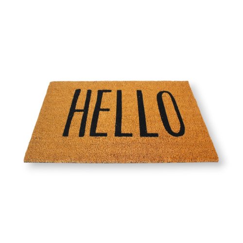 [380939] FELPUDO DE COCO 40 X 60 CM HELLO IMPRENTA