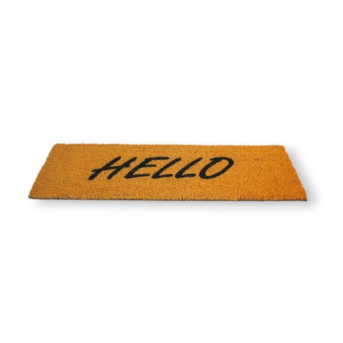 [380942] FELPUDO DE COCO 25 X 75 CM HELLO IMPRENTA
