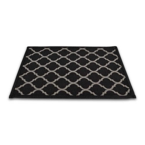[380086] FELPUDO 40 X 60 CM NEGRO GALLINERO BLANCO
