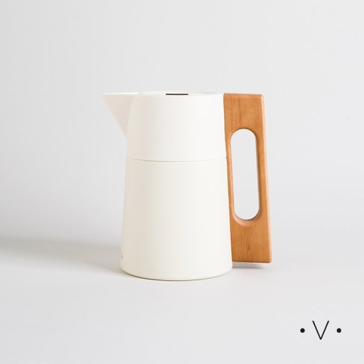 [4114719] JARRA TERMICA OFF WHITE ASA MADERA 1000 ML VASSA HOME