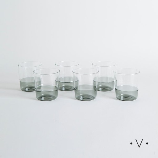 [4114832] SET X 6 VASOS BAJOS QUEENS 340ML VASSA HOME