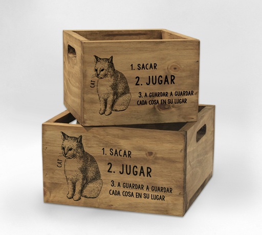 [122668] CAJA CUADRADA PETS CAT 26 X 26 x 14 CM