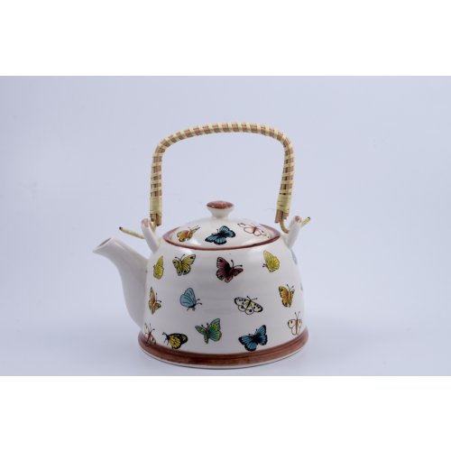 [2560605] TETERA PORCELANA 900 CC CON FILTRO MARIPOSAS