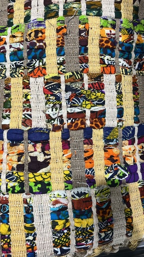 [380453] ALFOMBRA ALGODON ESCOCES MULTICOLOR 70 x 120