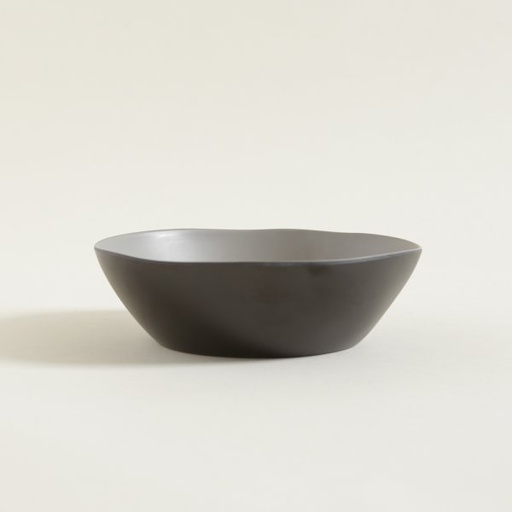 [4110196] BOWL DE FIBRA DE BAMBOO SUMATRA VISON Y NEGRO 20X6