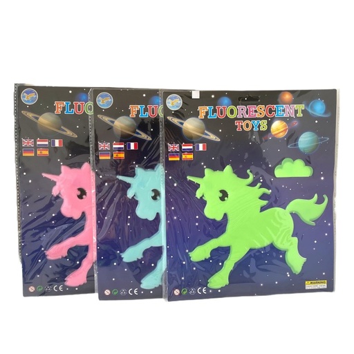 [412279] STICKER GLOW IN TE DARK UNICORNIO