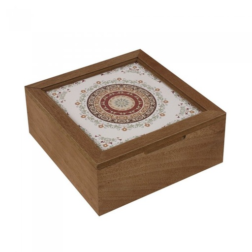 [414250] CAJA DE TE 18 X 18 X 18 CM MANDALA