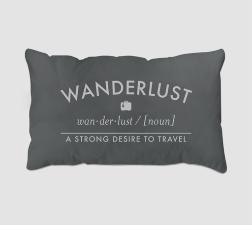 [122221] FUNDA ESENCIA  -WANDERLUST- GRIS 70X50 CM.