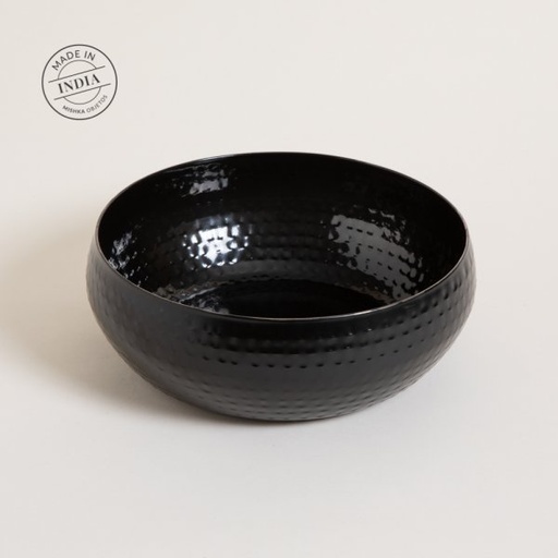 [4110309] BOWL DE ACERO INOX BLACK KIRAN 25X9 CM