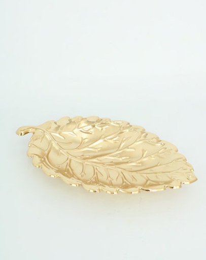 [413727] CENTRO HOJA 30X4 CM. FRENCH GOLD