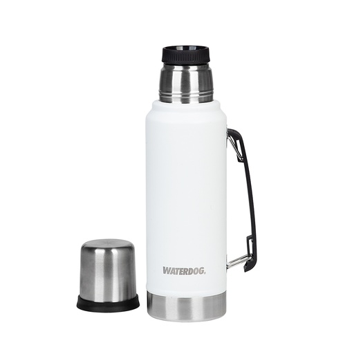 [401114] TERMO WATERDOG OMBÚ 1 LT MANIJA PICO CEBADOR BLANCO